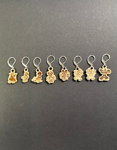 Mouse and Friends in Costumes Stitch Markers