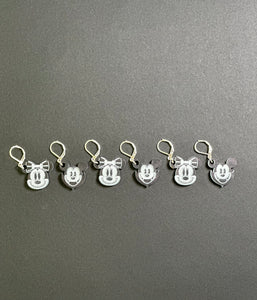 Vampire Mice Stitch Markers