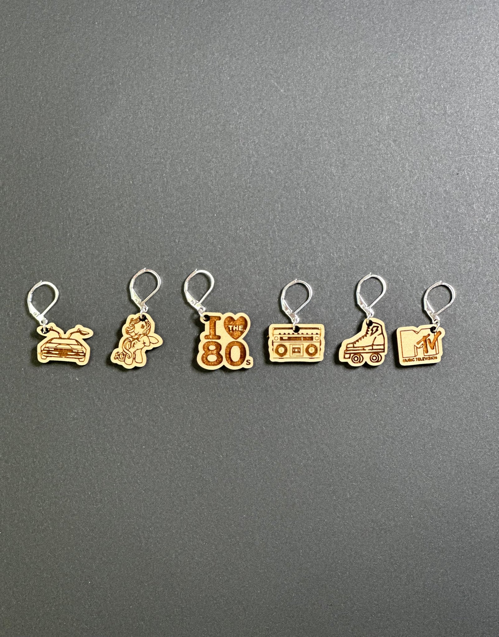 I love the 80's  Stitch Markers