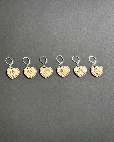 Toe Bean Stitch Markers