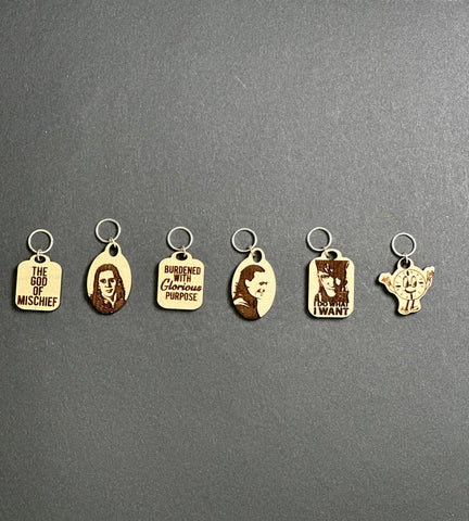 god of Mischief Stitch Markers