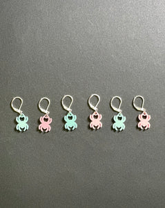 Pastel Spider Stitch Markers