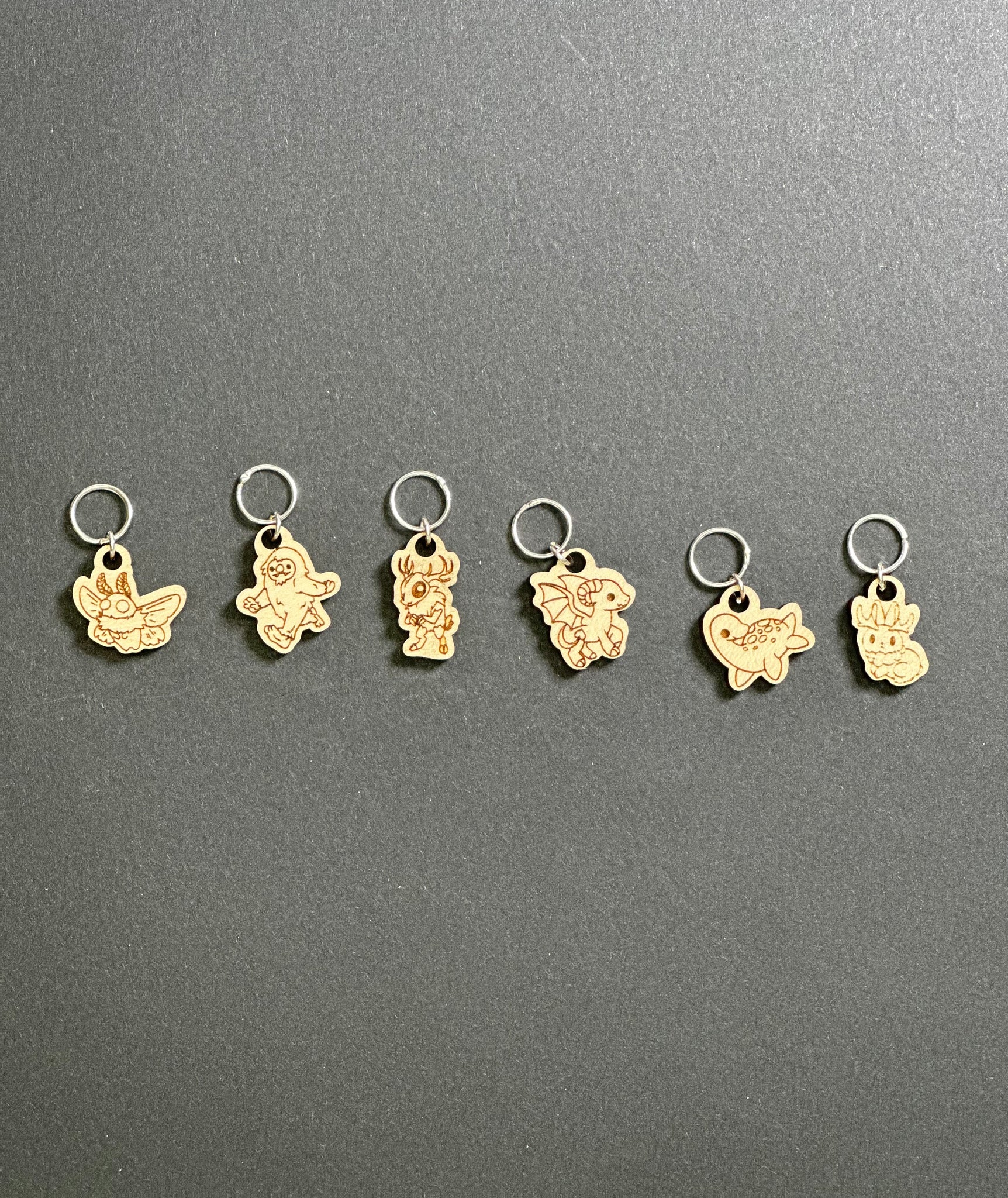 Cryptid Stitch Markers