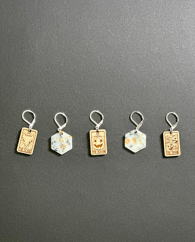 Spooky Tarot Stitch Markers