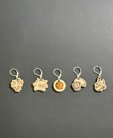 Ghost Pocket Monster Stitch Markers