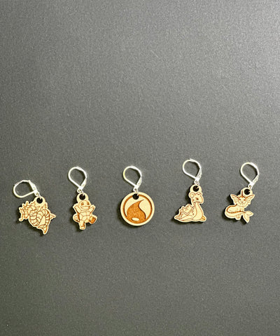 Water Pocket Monster Stitch Markers