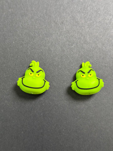 Grinch Head 3d Needle Stoppers