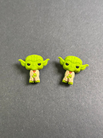 3D Green Alien Needle Stoppers